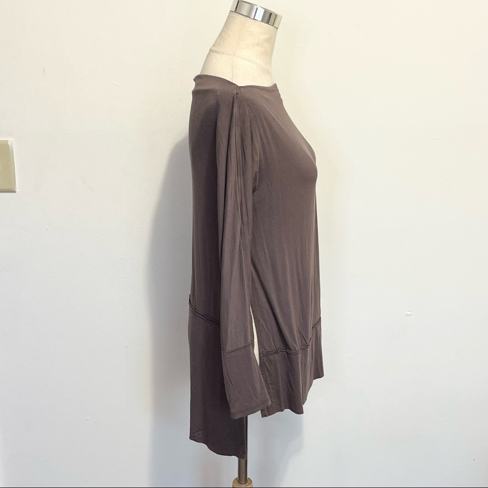 Free People We the Free Mauve Brown Long Sleeve Top Womens Size Small - Picture 8 of 11